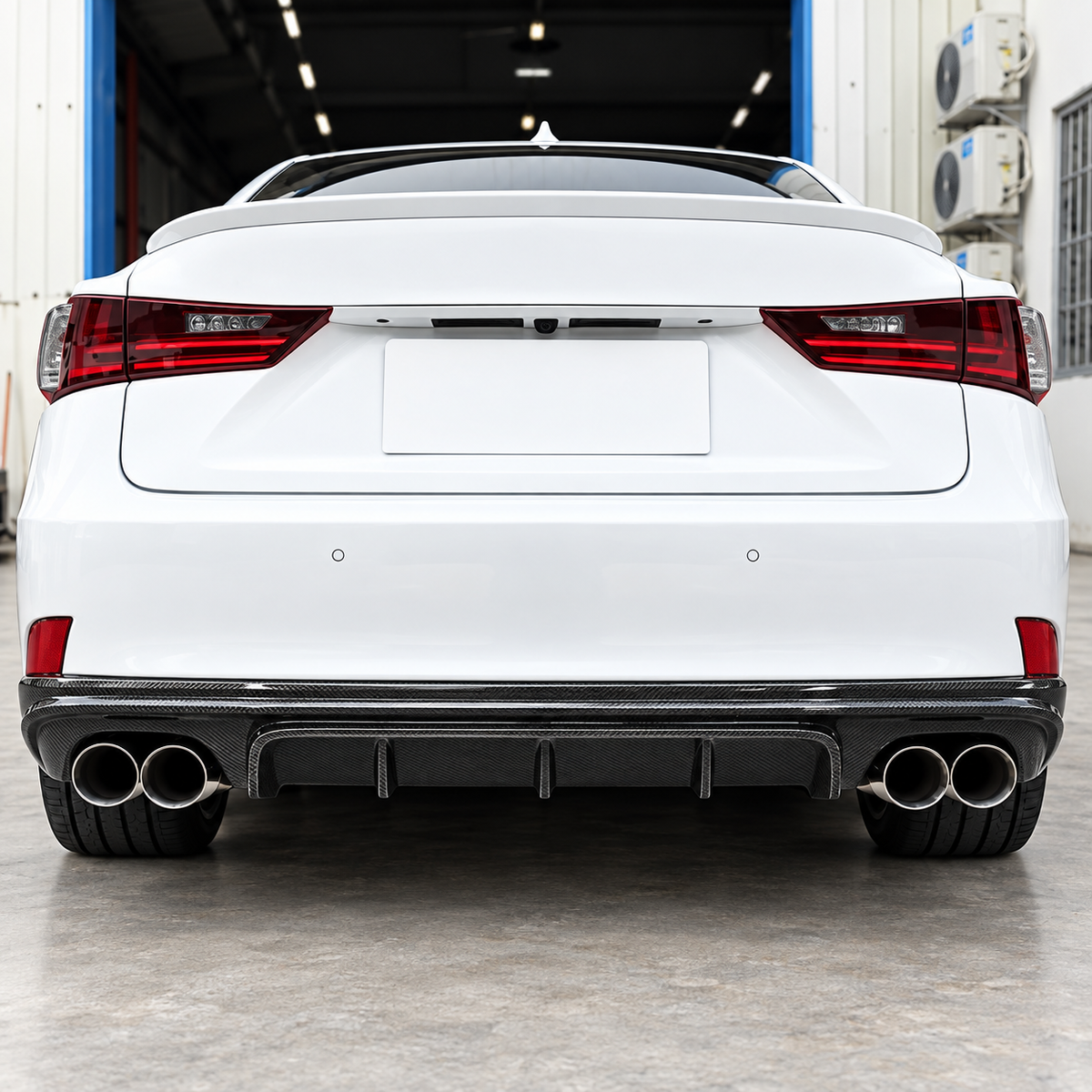 Carbon Fiber Rear Diffuser for Lexus IS250 IS300 IS350