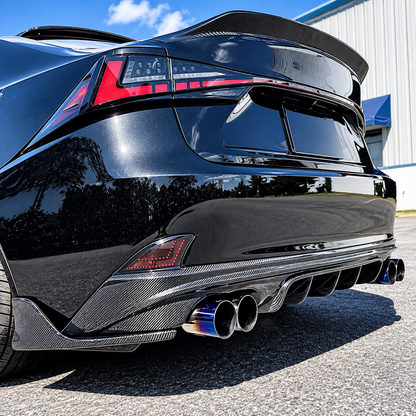 Carbon Fiber Rear Diffuser for Lexus IS250 IS300 IS350