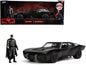 Batmobile Matt Black with Lights with Batman Diecast Figurine "The Batman" (2022) Movie "DC Comics" 1/18 Diecast Model Car by Jada  free shipping USA