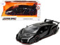 Lamborghini Veneno Matt Black "Hyper-Spec" Series 1/24 Diecast Model Car by Jada  free shipping USA