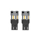 Tiny Monster 3373A Eco Series CAN Bus Ready 7440/7443 LED Bulbs Amber (2 EA)