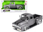 1956 Ford F-100 Pickup Truck Gray Metallic with Black Stripes "Just Trucks" Series 1/24 Diecast Model Car by Jada  free shipping USA