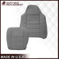 2002-2003 Ford F250 F350 Lariat Perforated Seat Cover in Gray: Choose Leather or Vinyl