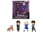 Set of 4 Diecast Figures "Wednesday" (2022-Current) TV Series "Metalfigs" Series Diecast Models by Jada  free shipping USA