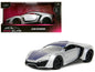 Lykan Hypersport Silver Metallic and Purple "Pink Slips" Series 1/32 Diecast Model Car by Jada  free shipping USA