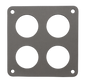HOLLEY DOM 4BBL 4 HOLE        2.063 BORE .062 THK CARB GSKT