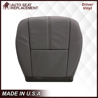 2007-2014 GMC Sierra & Chevy Silverado Work Truck Seat Cover in Dark Titanium Gray: Choose From Variation
