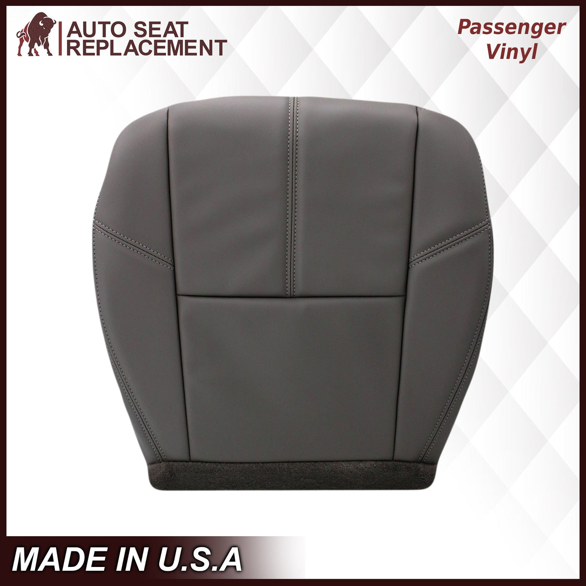 2007-2014 GMC Sierra & Chevy Silverado Work Truck Seat Cover in Dark Titanium Gray: Choose From Variation