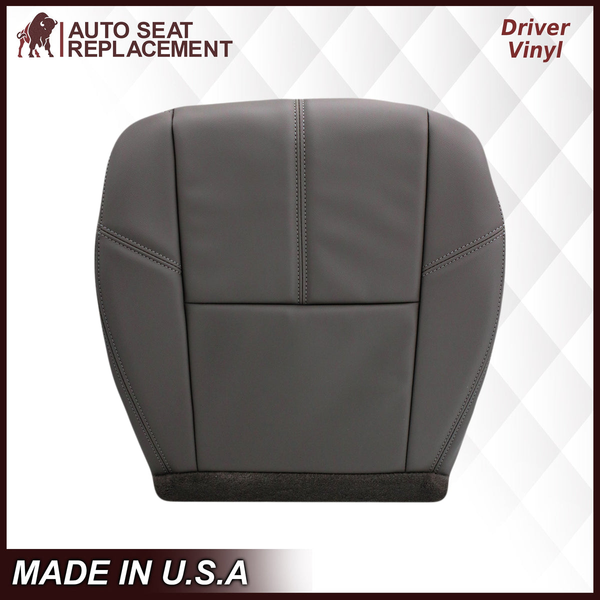2007-2014 GMC Sierra & Chevy Silverado Work Truck Seat Cover in Dark Titanium Gray: Choose From Variation