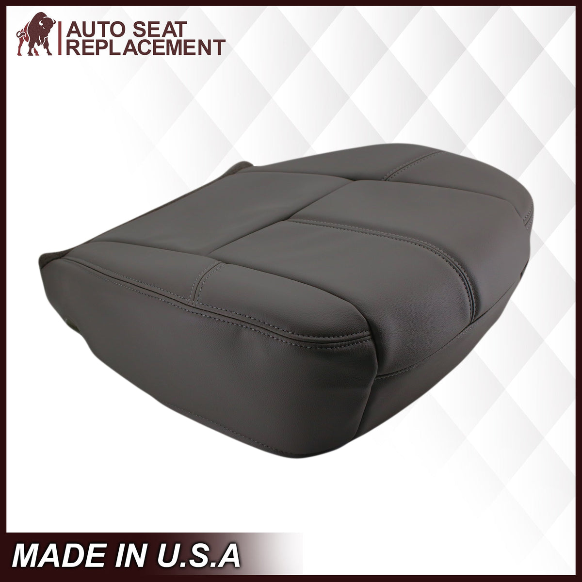 2007-2014 GMC Sierra & Chevy Silverado Work Truck Seat Cover in Dark Titanium Gray: Choose From Variation