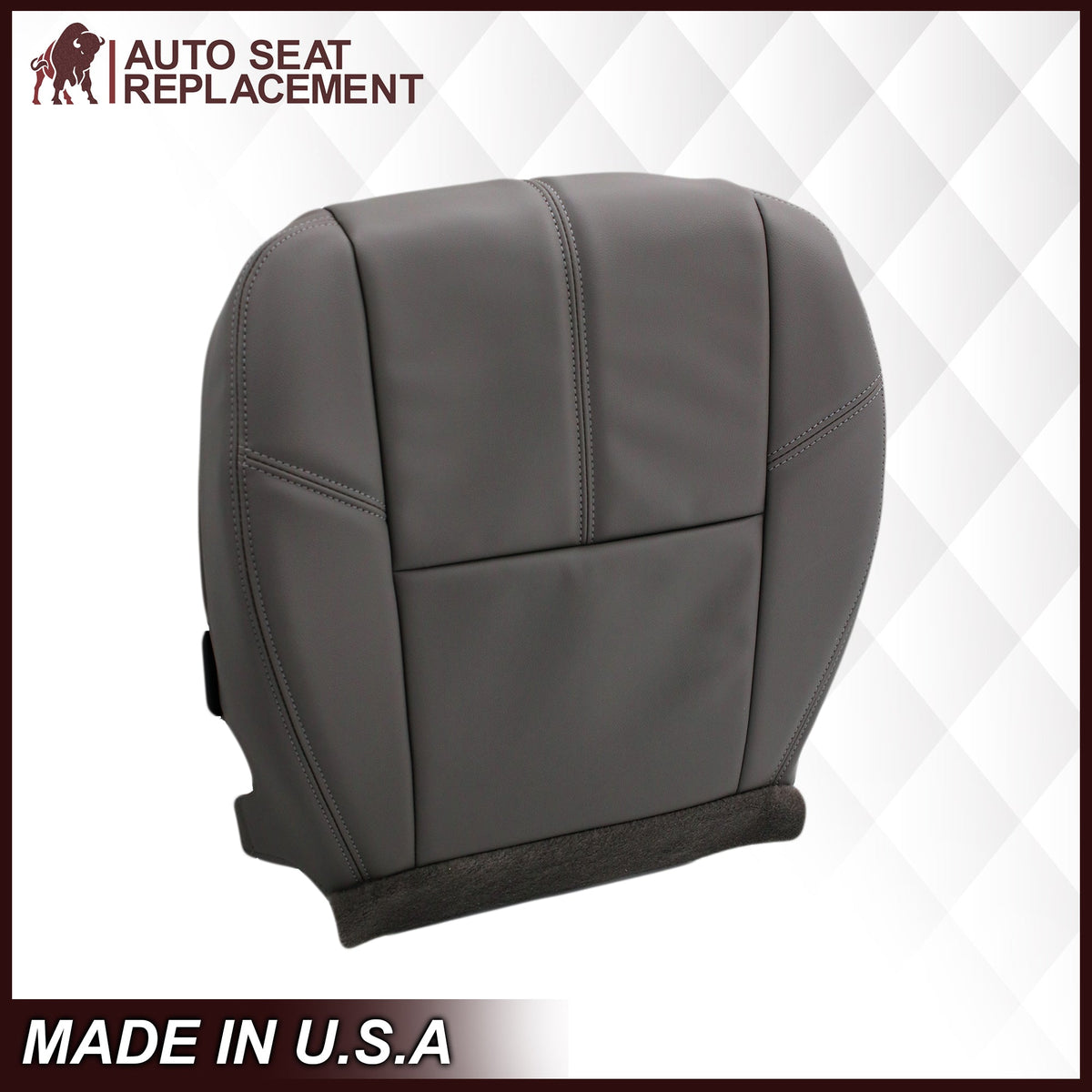 2007-2014 GMC Sierra & Chevy Silverado Work Truck Seat Cover in Dark Titanium Gray: Choose From Variation