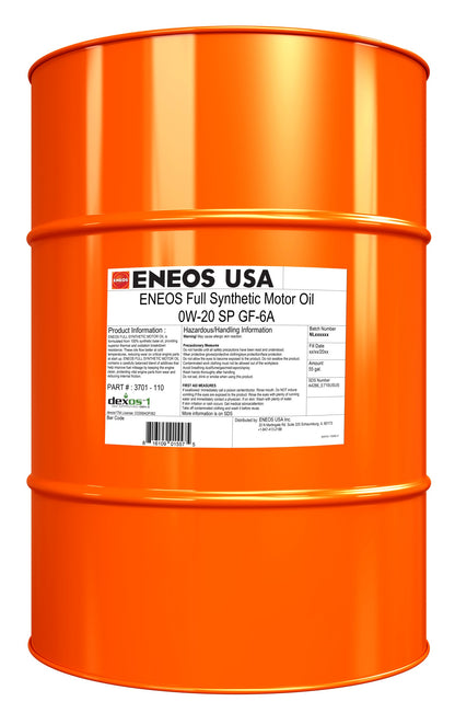 ENEOS FULL SYNTH MOTOROIL 0W-20 55gal