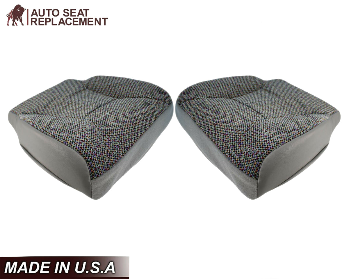 1998-2002 Dodge Ram Driver Bottom Cloth Seat Cover Mist Gray SINGLE CAB ONLY