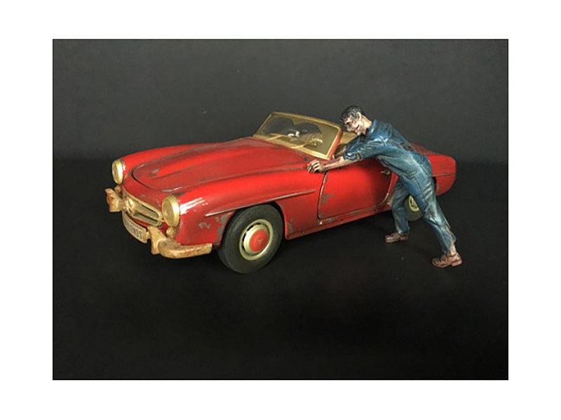 Zombie Mechanic Figurine IV for 1/24 Scale Models by American Diorama  free shipping USA
