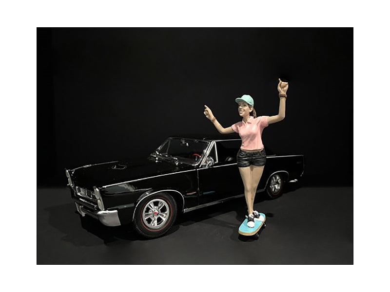 Skateboarder Figurine IV for 1/18 Scale Models by American Diorama  free shipping USA
