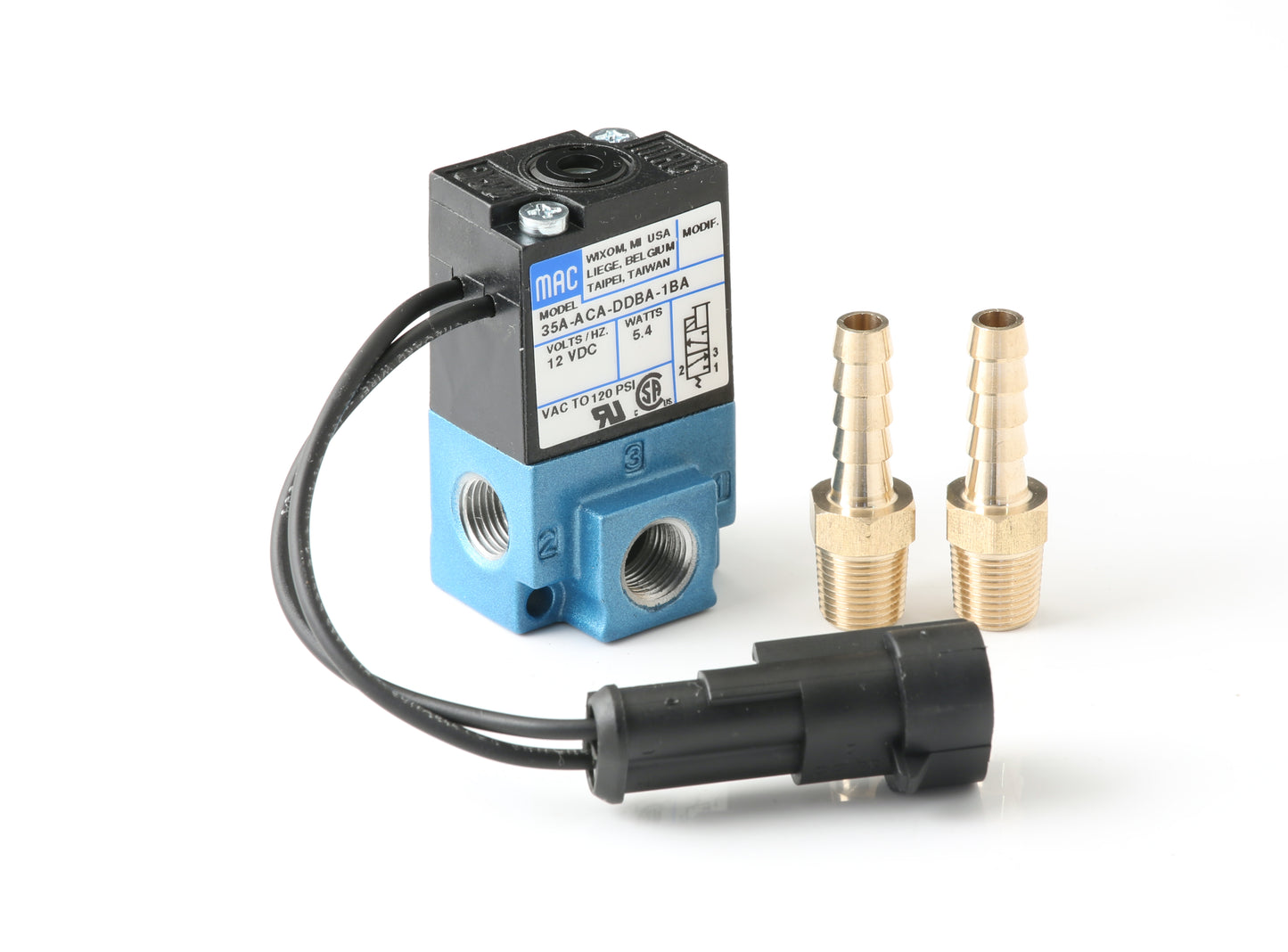 GFB G-FORCE 3-PORT SOLENOID (Inc 2 Hosetails)