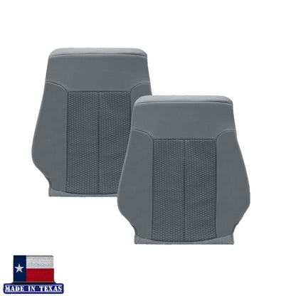 2011 - 2014 Ford F150 XLT Super Duty Gray Cloth Replacement Front Seat Covers