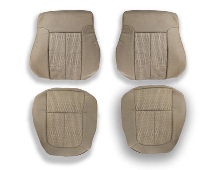 2009 - 2014 Ford F150 XLT Super Duty Tan Cloth Replacement Front Seat Covers