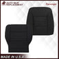 2014 2015 2016 2017 2018 2019 GMC Sierra Denali Perforated Leather Seat Cover Replacement in Black (Perforated Jet Black)