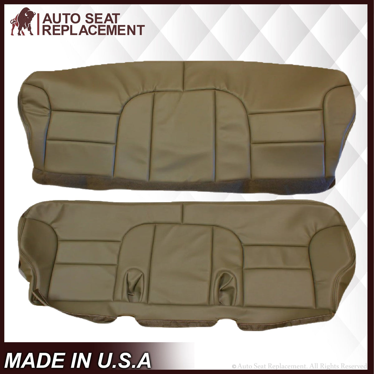 1995-1999 GMC Yukon Suburban SLT SLE 2nd Row Bench Seat Cover in Tan: Choose your options