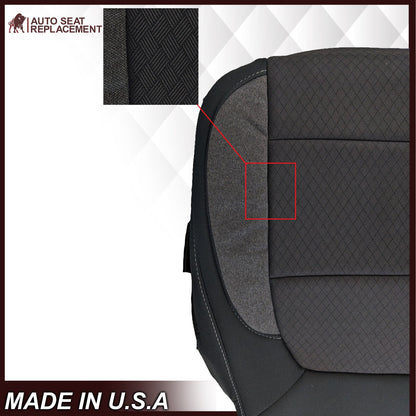2019-2021 Chevy Silverado & GMC Sierra Replacement Cloth Seat Cover Black