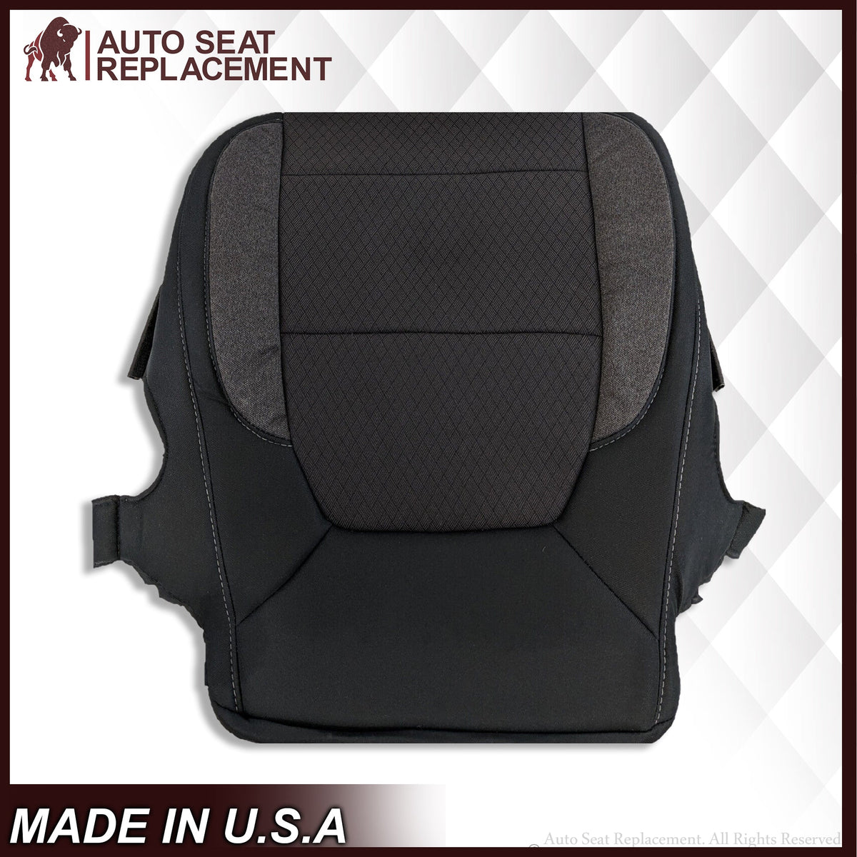 2019-2021 Chevy Silverado & GMC Sierra Replacement Cloth Seat Cover Black