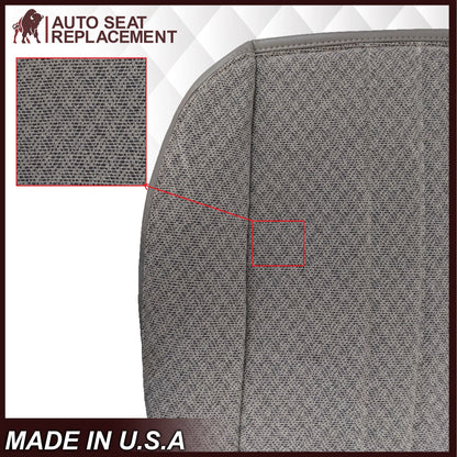 2003-2018 Chevy Express 1500 2500 3500 Cloth Seat Covers in Pewter Gray