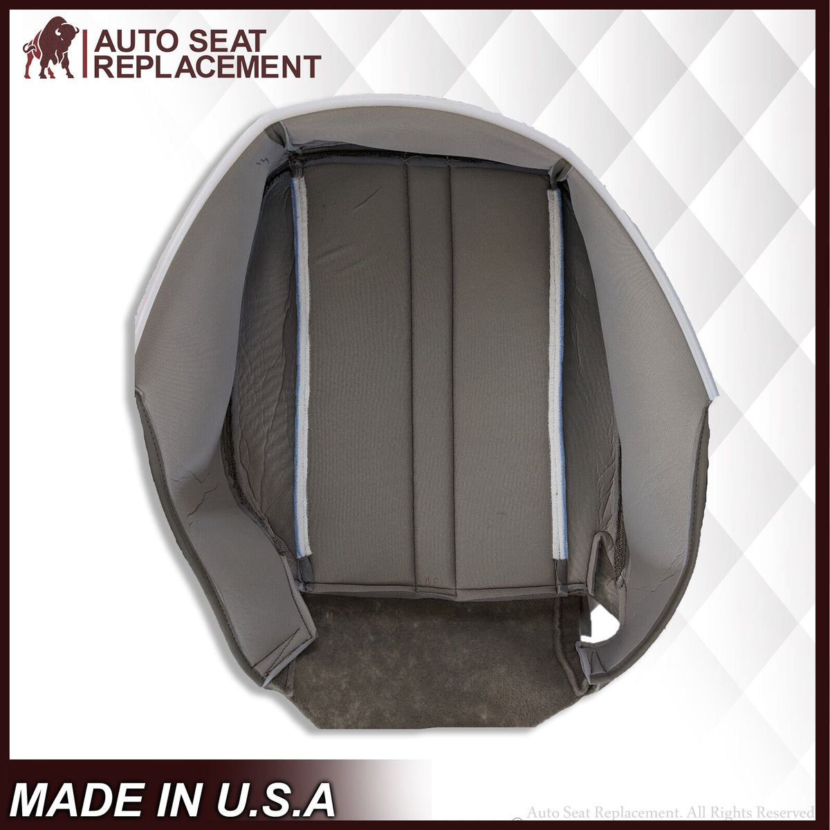2003-2018 Chevy Express 1500 2500 3500 Cloth Seat Covers in Pewter Gray