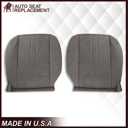 2003-2018 Chevy Express 1500 2500 3500 Cloth Seat Covers in Pewter Gray