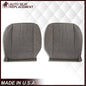 2003-2018 Chevy Express 1500 2500 3500 Cloth Seat Covers in Pewter Gray