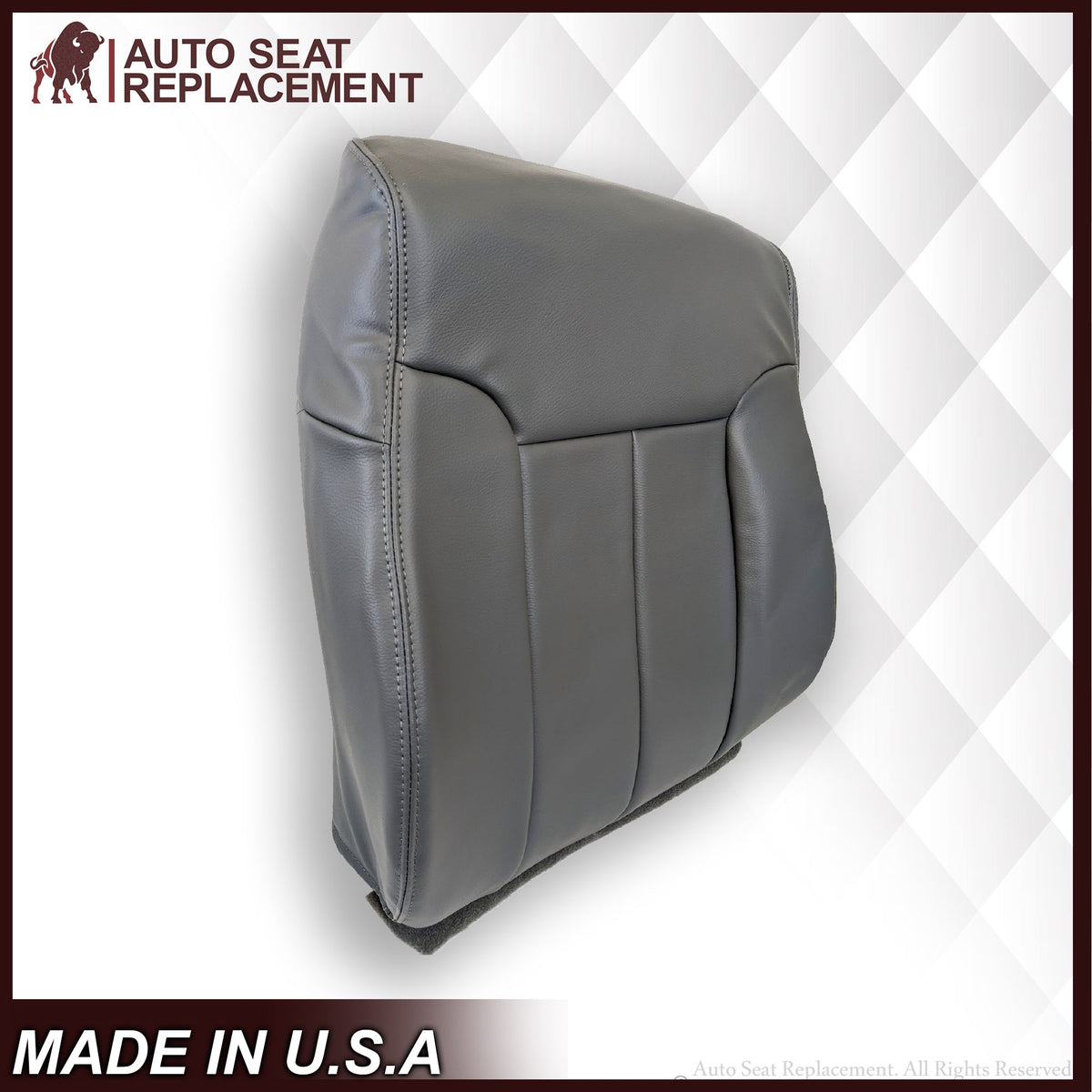 2009 - 2014 Ford F150 Lariat Crew Cab Replacement Seat Cover Steel Gray Vinyl