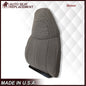 2003-2018 Chevy Express 1500 2500 3500 Cloth Seat Covers in Pewter Gray