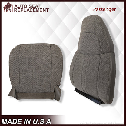 2003-2018 Chevy Express 1500 2500 3500 Cloth Seat Covers in Pewter Gray