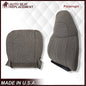 2003-2018 Chevy Express 1500 2500 3500 Cloth Seat Covers in Pewter Gray