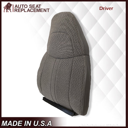 2003-2018 Chevy Express 1500 2500 3500 Cloth Seat Covers in Pewter Gray