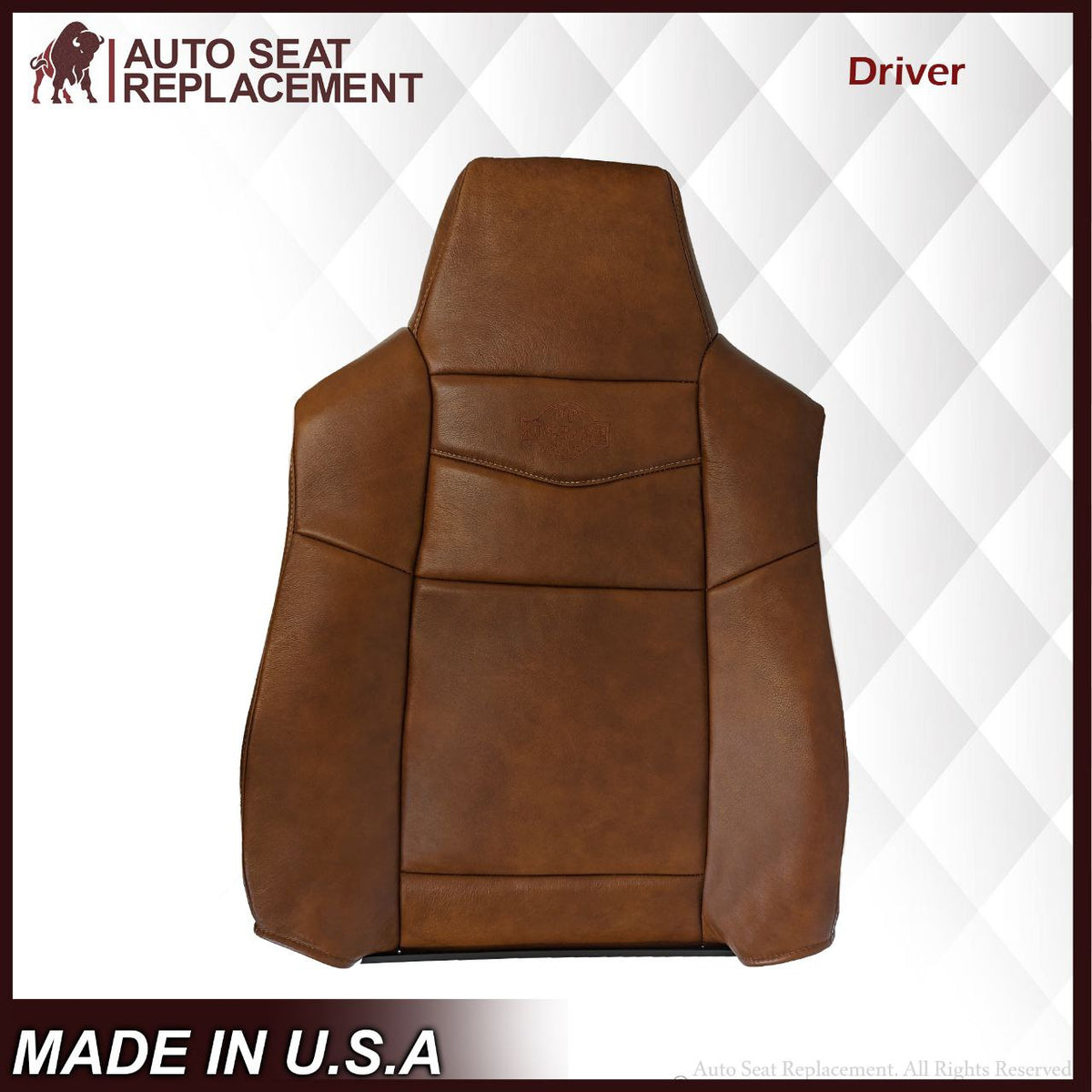 2002-2007 Ford F250 F350 King Ranch Replacement Genuine Leather OR Vinyl Front Seat Covers
