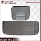 2001 2002 2003 Ford F350/F250 Lariat Extended Cab SECOND ROW Perforated Leather Seat Cover in Gray