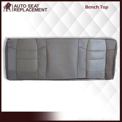 2001 2002 2003 Ford F350/F250 Lariat Extended Cab SECOND ROW Perforated Leather Seat Cover in Gray