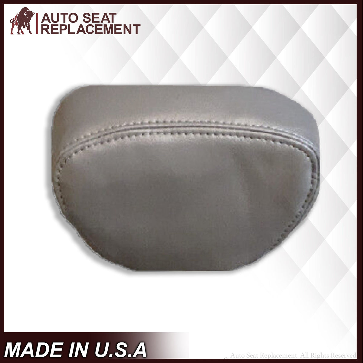 2001 2002 2003 Ford F350/F250 Lariat Extended Cab SECOND ROW Perforated Leather Seat Cover in Gray