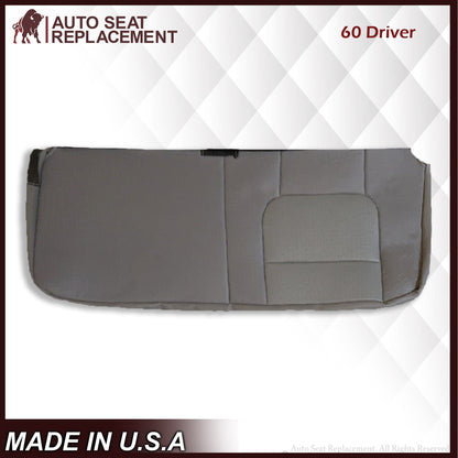2001 2002 2003 Ford F350/F250 Lariat Extended Cab SECOND ROW Perforated Leather Seat Cover in Gray