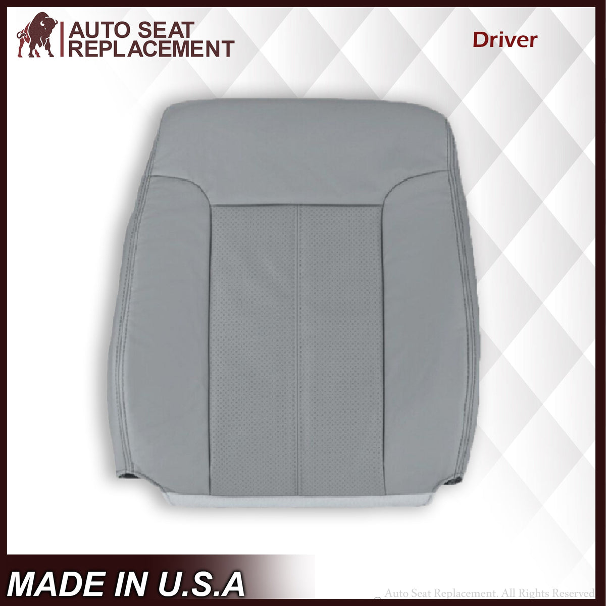 2011-2016 Ford F-250 F-350 F-450 Lariat Seat Cover Replacement & Cushion Foam in Steel Gray: Choose From Variants