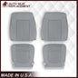 2011-2016 Ford F-250 F-350 F-450 Lariat Seat Cover Replacement & Cushion Foam in Steel Gray: Choose From Variants