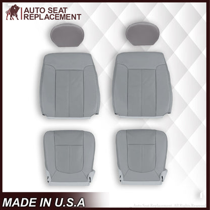 2011-2016 Ford F-250 F-350 F-450 Lariat Seat Cover Replacement & Cushion Foam in Steel Gray: Choose From Variants