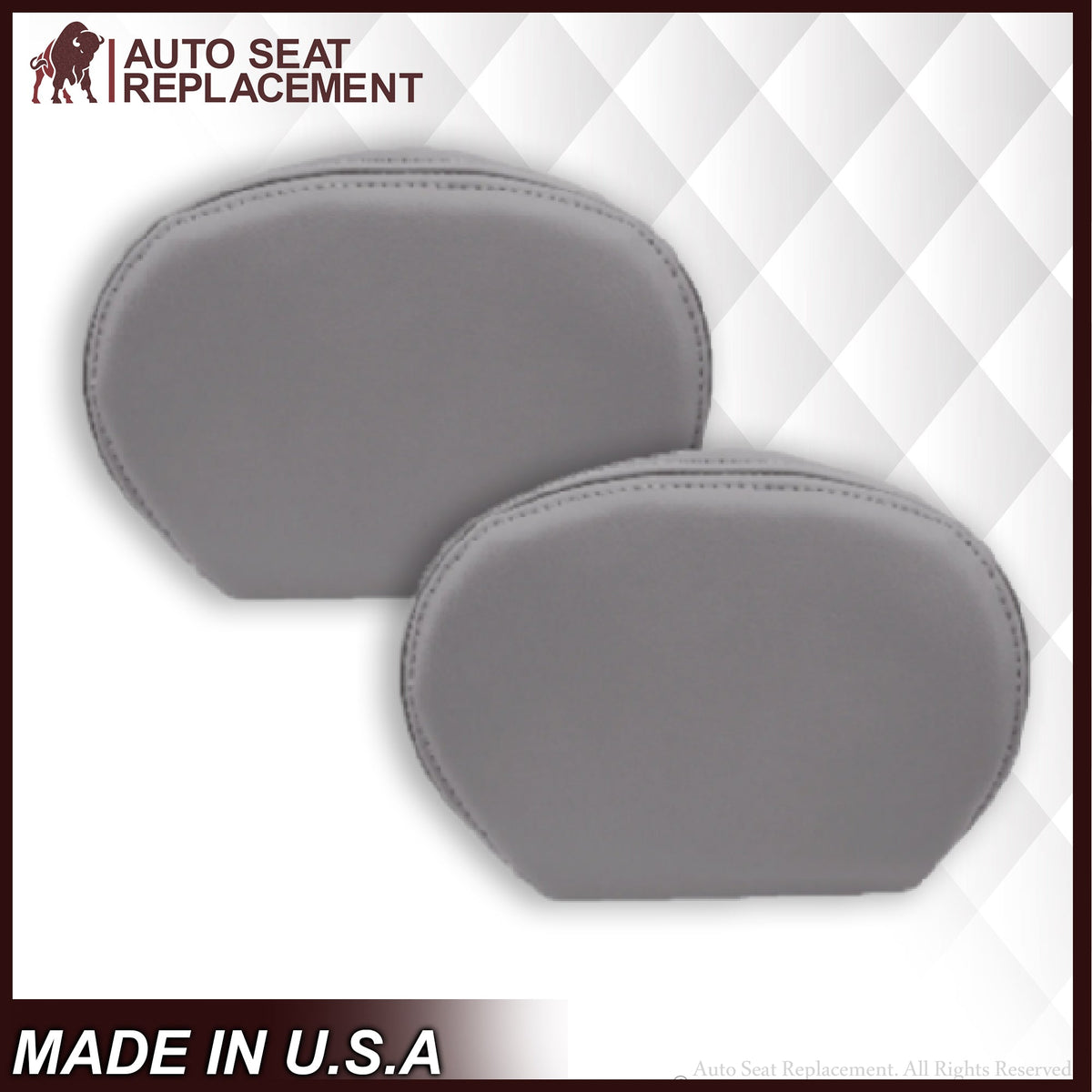 2011-2016 Ford F-250 F-350 F-450 Lariat Seat Cover Replacement & Cushion Foam in Steel Gray: Choose From Variants