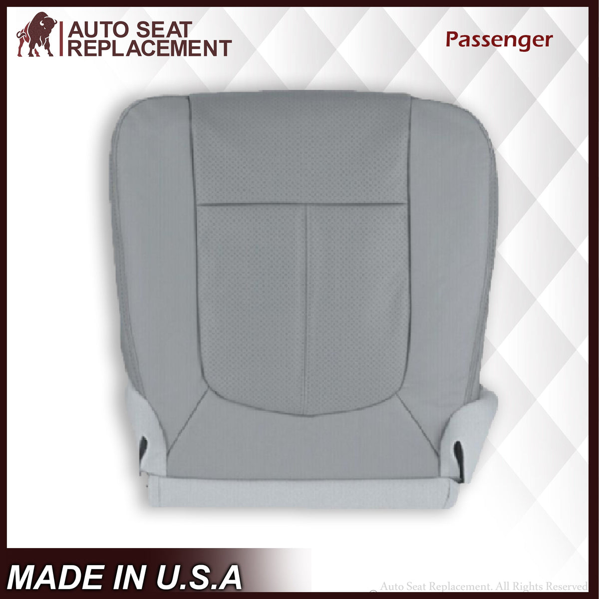 2011-2016 Ford F-250 F-350 F-450 Lariat Seat Cover Replacement & Cushion Foam in Steel Gray: Choose From Variants