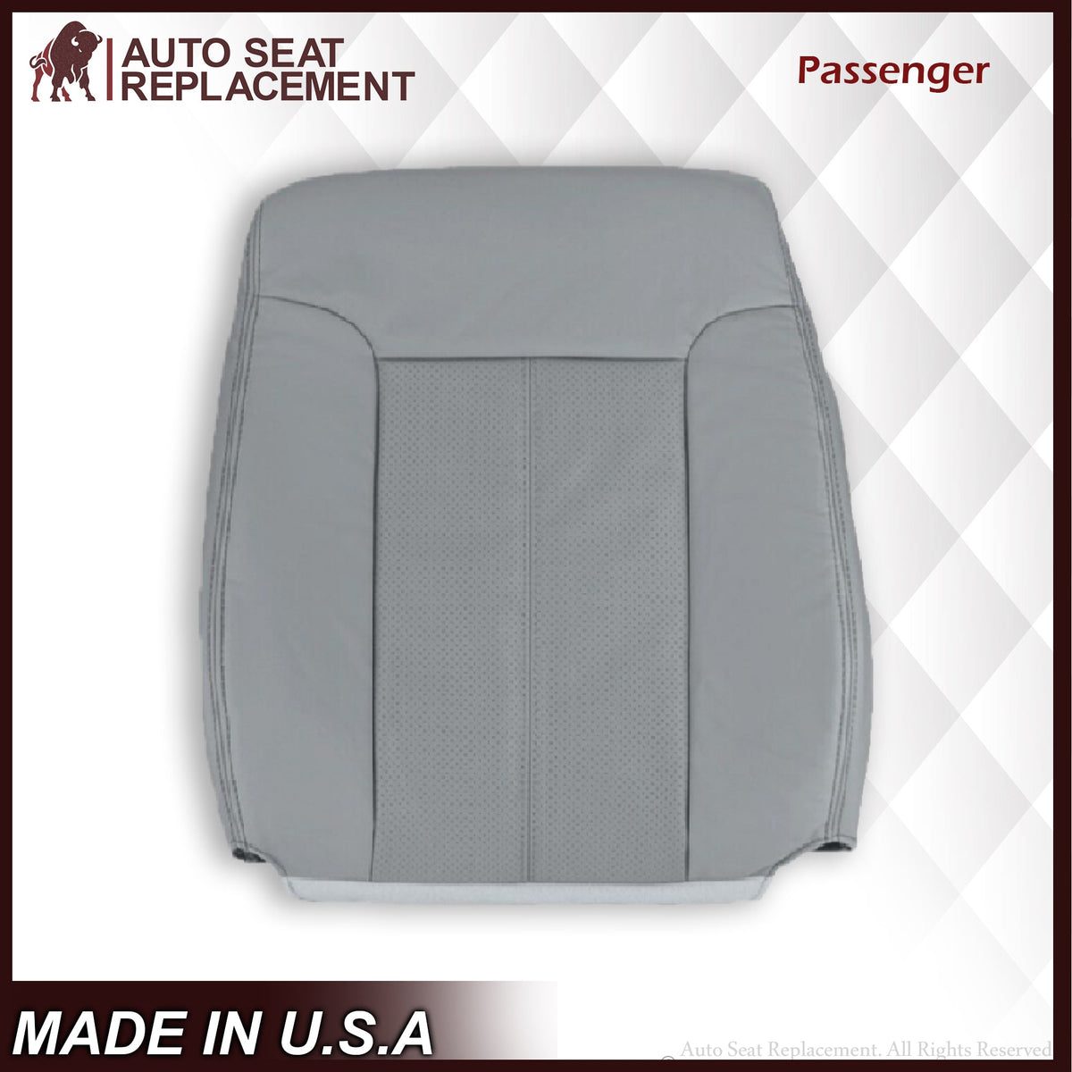 2011-2016 Ford F-250 F-350 F-450 Lariat Seat Cover Replacement & Cushion Foam in Steel Gray: Choose From Variants