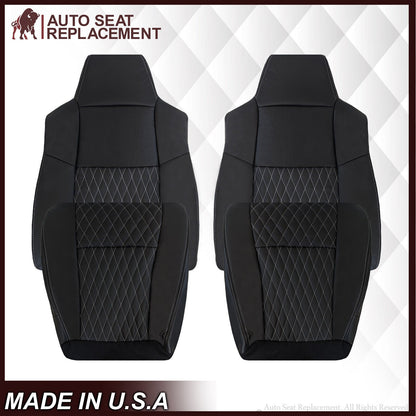 2002-2007 Ford F250/F350/F450/F550 Lariat CUSTOM Seat Cover in Black Leather
