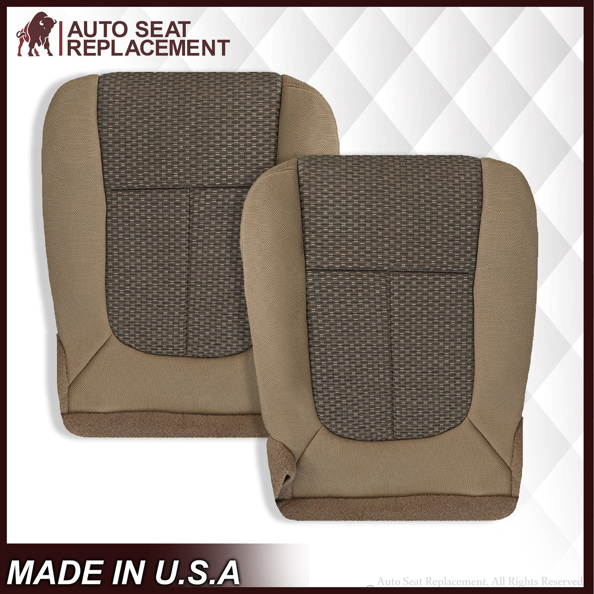 2011 2012 2013 2014 Ford F250 F350 XLT  Bottom Cloth Seat Cover Tan