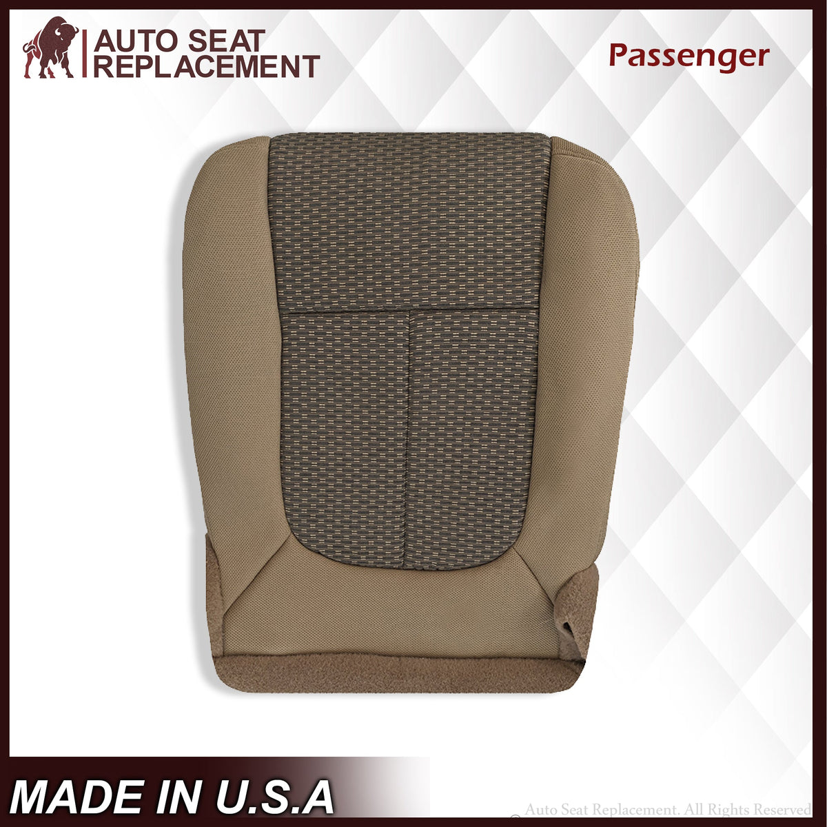 2011 2012 2013 2014 Ford F250 F350 XLT  Bottom Cloth Seat Cover Tan