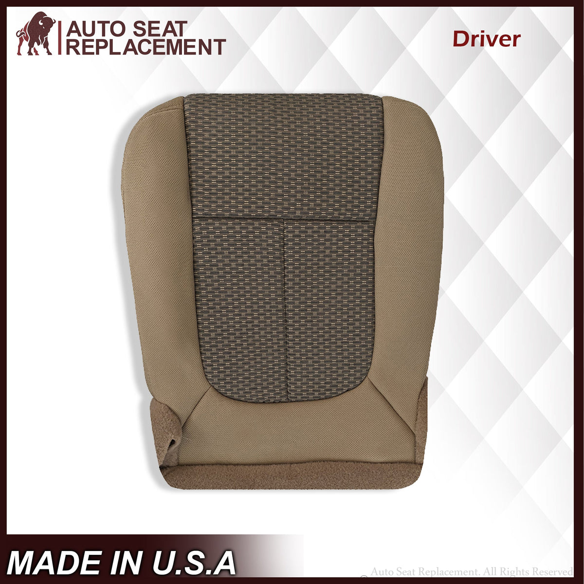2011 2012 2013 2014 Ford F250 F350 XLT  Bottom Cloth Seat Cover Tan